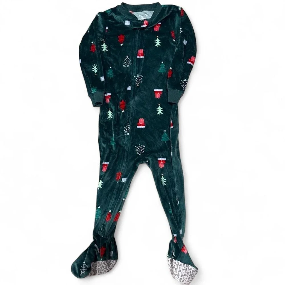 Christmas 3 piece baby bundle - carters bedtime 18m, pj place both 18-24 m